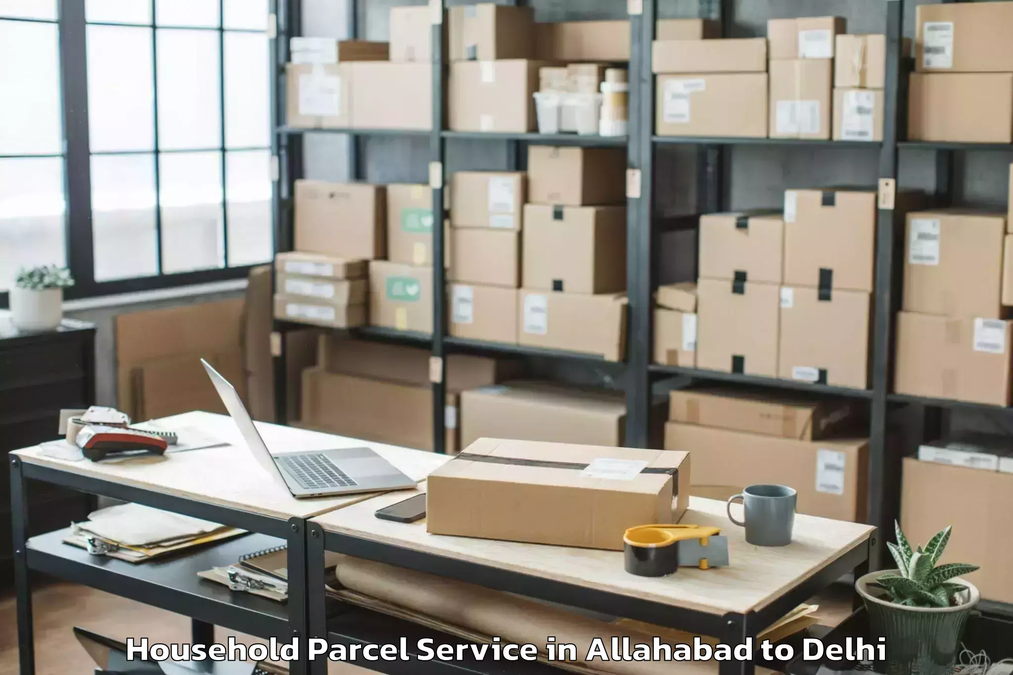 Book Your Allahabad to Omaxe Connaught Place Household Parcel Today